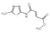 4-((5-Methyl-1,3,4-thiadiazol-2-yl)amino)-4-oxo-2-butenoic acid methyl ester structure