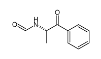 (-)-N-formyl-α-aminopropiophenone Structure