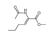 methyl 2-acetamidohex-2-enoate结构式