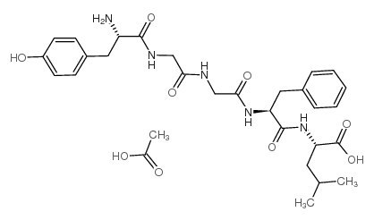 白氨酸脑啡肽乙酸盐结构式