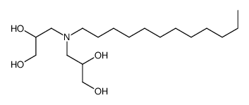 3,3'-(dodecylimino)bispropane-1,2-diol structure