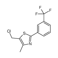 5-(chloromethyl)-4-methyl-2-[3-(trifluoromethyl)phenyl]-1,3-thiazole结构式