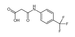 3-oxo-3-[4-(trifluoromethyl)anilino]propanoic acid结构式