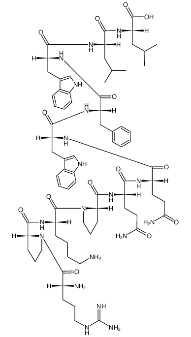 substance P, Arg(1)-Pro(2)-Trp(7,9)-Leu(11)- Structure