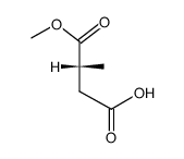 (R)-methyl-succinic acid-1-methyl ester结构式