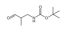 tert-butyl (2-methyl-3-oxopropyl)carbamate结构式