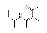 4-(butan-2-ylamino)-3-methylpent-3-en-2-one Structure