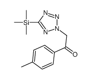 1-(4-methylphenyl)-2-(5-trimethylsilyltetrazol-2-yl)ethanone结构式