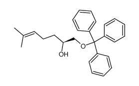 (S)-6-methyl-1-(trityloxy)hept-5-en-2-ol结构式