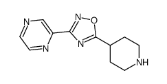 2-(5-(哌啶-4-基)-1,2,4-噁二唑-3-基)吡嗪结构式