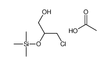 acetic acid,3-chloro-2-trimethylsilyloxypropan-1-ol Structure