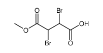 meso-2,3-dibromo-succinic acid monomethyl ester Structure
