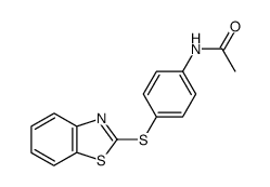 N-(4-(benzo[d]thiazol-2-ylthio)phenyl)acetamide结构式