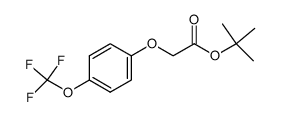 (4-trifluoromethoxyphenoxy)-acetic acid tert-butyl ester Structure