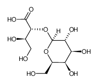 2-O-α-galactopyranosyl-D-erythronic acid Structure