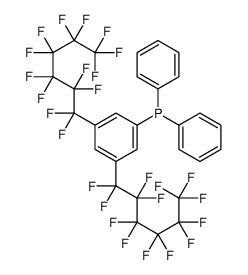 [3,5-bis(1,1,2,2,3,3,4,4,5,5,6,6,6-tridecafluorohexyl)phenyl]-diphenylphosphane Structure