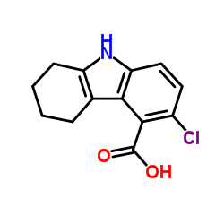 3-CHLORO-6,7,8,9-TETRAHYDRO-5H-CARBAZOLE-4-CARBOXYLIC ACID structure