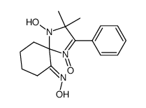 5,5-dimethyl-1-hydroxy-2-(2-oximinospirocyclohexane)-4-phenyl-3-imidazoline 3-oxide结构式