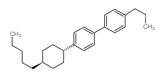 反式-4-(4-戊基环己基)-4’-丙基联苯结构式