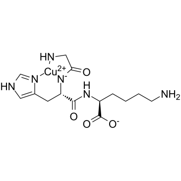 蓝铜肽(1:1)醋酸盐结构式