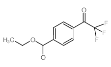 4-(2,2,2-三氟乙酰基)苯甲酸乙酯结构式