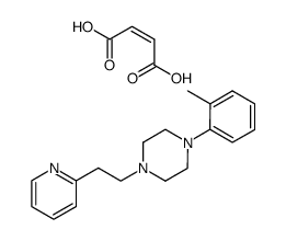 1-(2-Pyridin-2-yl-ethyl)-4-o-tolyl-piperazine; compound with (Z)-but-2-enedioic acid Structure