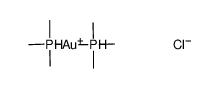 bis(trimethylphosphine)gold(I) chloride Structure