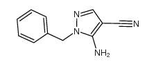 5-氨基-1-苄基-4-氰基吡唑结构式