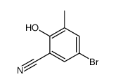 5-溴-2-羟基-3-甲基苯甲腈结构式