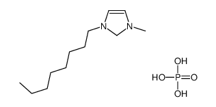 dihydrogen phosphate,1-methyl-3-octyl-1,2-dihydroimidazol-1-ium structure