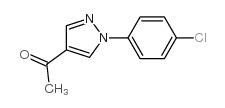 1-[1-(4-氯苯基)-1H-吡唑-4-基]乙酮结构式