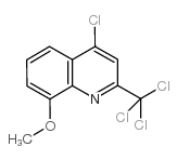 4-氯-8-甲氧基-2-三氯甲基-喹啉结构式