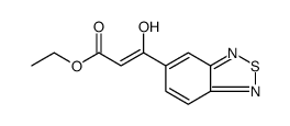3-(2,1,3-苯并噻二唑-5-基)-3-羟基-2-丙烯酸乙酯结构式