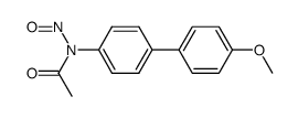 N-(4'-methoxy-biphenyl-4-yl)-N-nitroso-acetamide结构式
