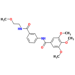 3,4,5-Trimethoxy-N-{3-[(2-methoxyethyl)carbamoyl]phenyl}benzamide结构式