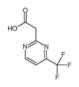 4-(三氟甲基)-2-嘧啶乙酸结构式