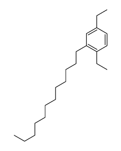 2-dodecyl-1,4-diethylbenzene Structure