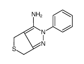 2-苯基-2,6-二氢-4H-噻吩并[3,4-c]吡唑-3-胺结构式