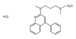 N,N,N'-trimethyl-N'-(4-phenylquinolin-2-yl)propane-1,3-diamine,hydrate,hydrochloride Structure