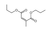 dipropyl 2-methylbut-2-enedioate结构式