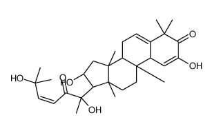 (8R,9R,10S,13R,14S,16R,17R)-17-[(E,2R)-2,6-dihydroxy-6-methyl-3-oxohept-4-en-2-yl]-2,16-dihydroxy-4,4,9,13,14-pentamethyl-7,8,10,11,12,15,16,17-octahydrocyclopenta[a]phenanthren-3-one结构式