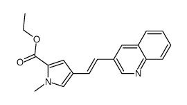 ethyl 1-methyl-4-[(E)-2-(3-quinolinyl)ethenyl]-1H-pyrrole-2-carboxylate Structure