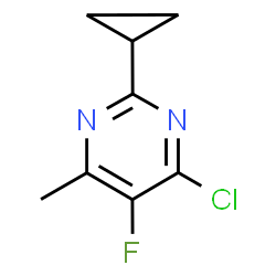 4-chloro-2-cyclopropyl-5-fluoro-6-methylpyrimidine Structure