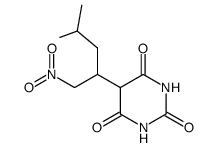 5-(3-methyl-1-nitromethyl-butyl)-barbituric acid Structure