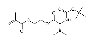 Boc-valine methacryloyloxyethyl ester结构式