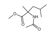 2-Acetylamino-2,4-dimethyl-pentanoic acid methyl ester Structure