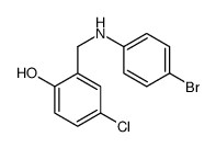 2-{[(4-bromophenyl)amino]methyl}-4-chlorophenol结构式