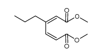 dimethyl 3-propyl-cis,cis-muconate Structure