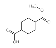 1,4-Cyclohexanedicarboxylicacid, 1-methyl ester, cis- Structure