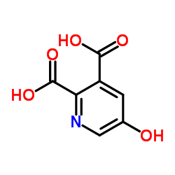 5-Hydroxy-2,3-pyridinedicarboxylic acid Structure